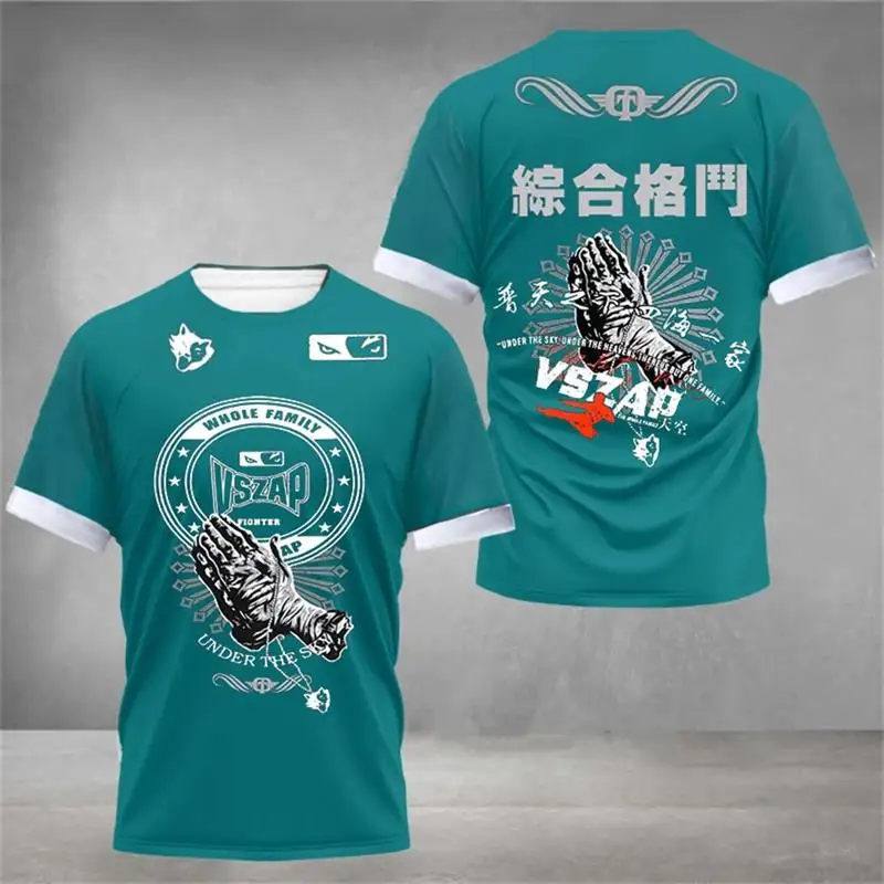 Herren Fashion Muay Thai 3D T-Shirt Rundhals Unisex Sommer Streetwear Kickboxen
