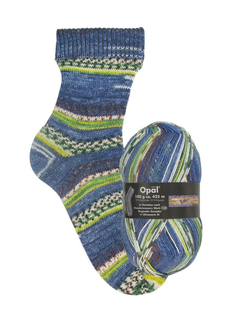 Opal Hundertwasser I | 4-fach Sockenwolle 100g | Farbe 1437