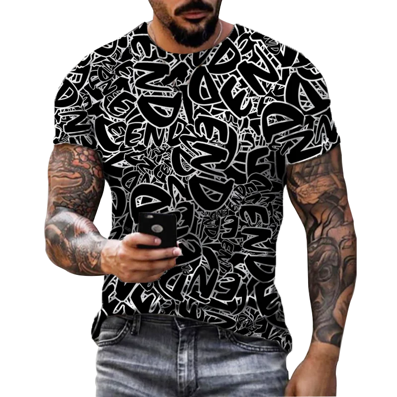 Fashion Herren Horror Skull T-Shirt Rundhals Unisex Sommer Streetwear Top Shirt