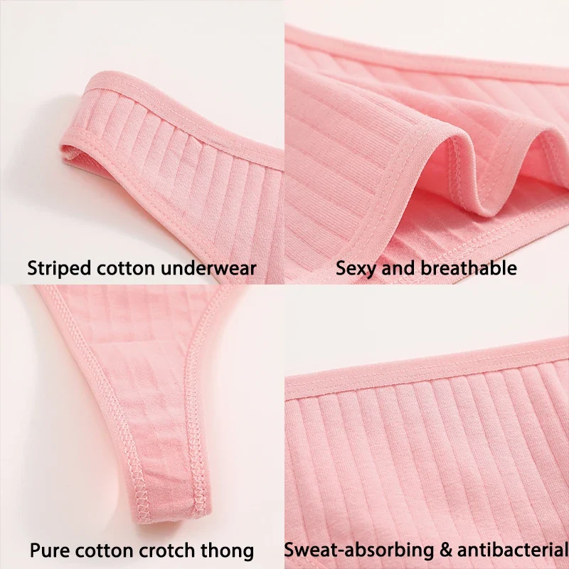 6Stk Damen Tanga String Höschen Sexy Schlüpfer Slip Dessous Unterwäsche Panties