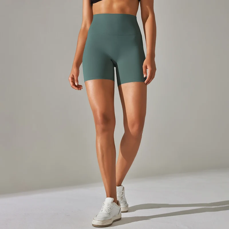 Damen Yoga Shorts hohe Taille Push-Up Damen Sport Hot Pants Fitness Gym Hotpants