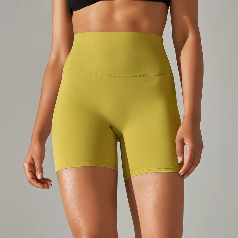 Damen Yoga Shorts hohe Taille Push-Up Damen Sport Hot Pants Fitness Gym Hotpants