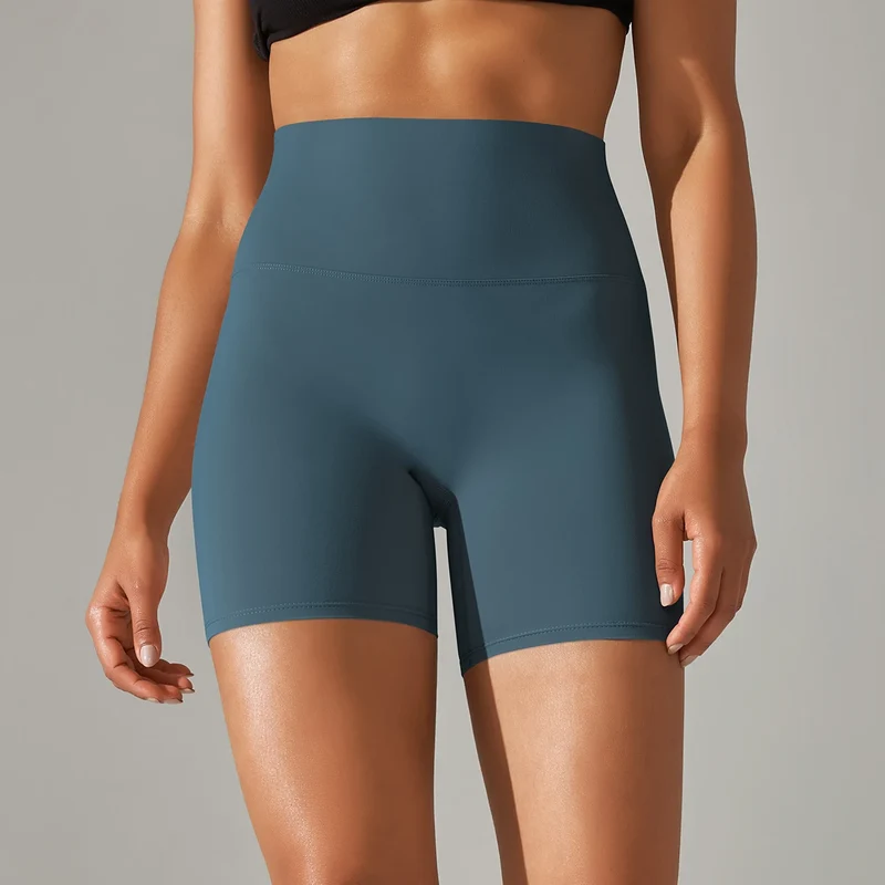 Damen Yoga Shorts hohe Taille Push-Up Damen Sport Hot Pants Fitness Gym Hotpants