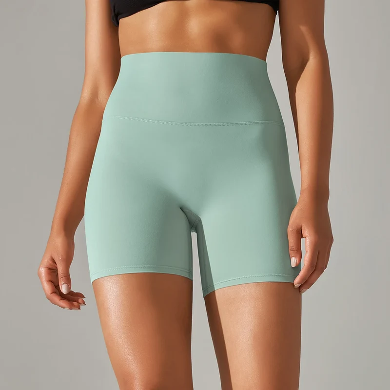Damen Yoga Shorts hohe Taille Push-Up Damen Sport Hot Pants Fitness Gym Hotpants