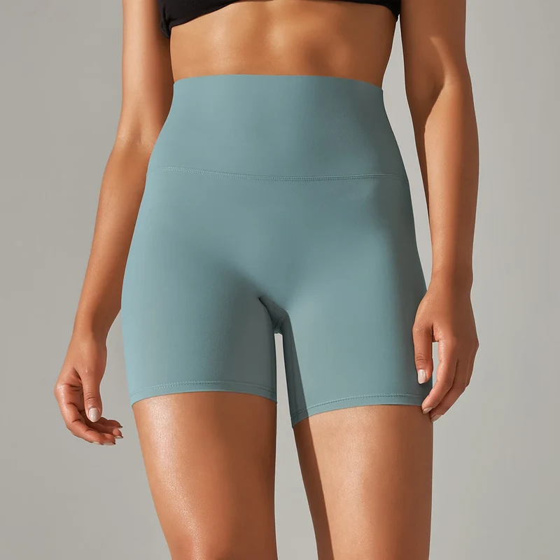 Damen Yoga Shorts hohe Taille Push-Up Damen Sport Hot Pants Fitness Gym Hotpants