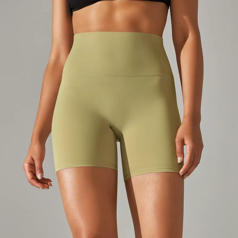 Damen Yoga Shorts hohe Taille Push-Up Damen Sport Hot Pants Fitness Gym Hotpants