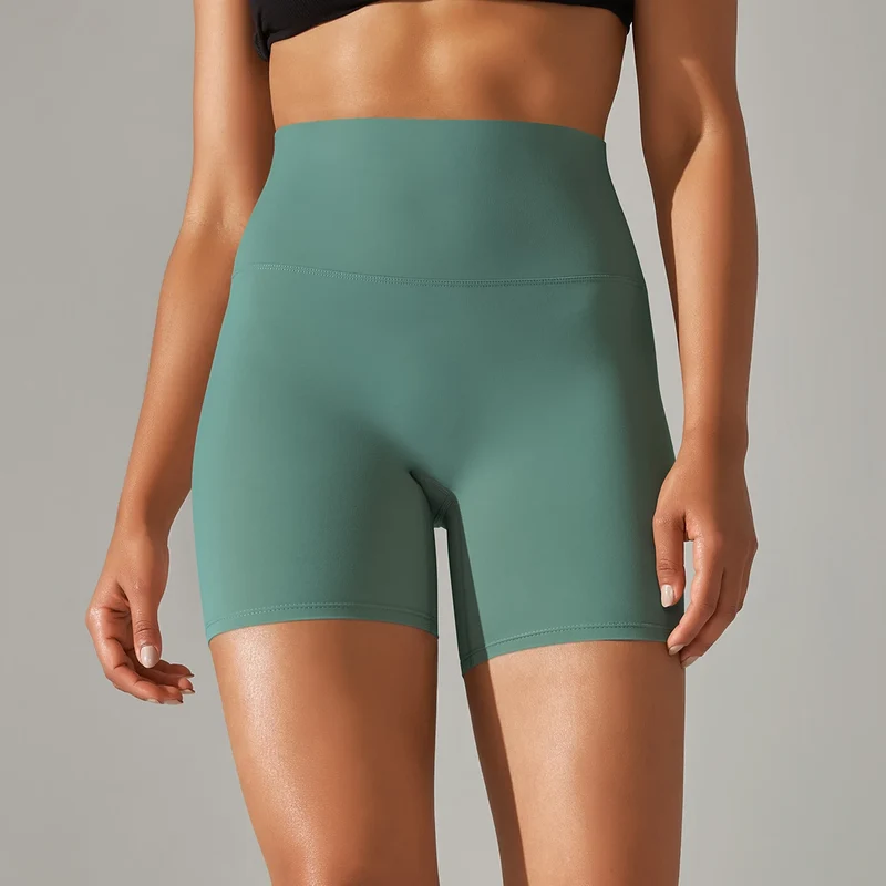 Damen Yoga Shorts hohe Taille Push-Up Damen Sport Hot Pants Fitness Gym Hotpants