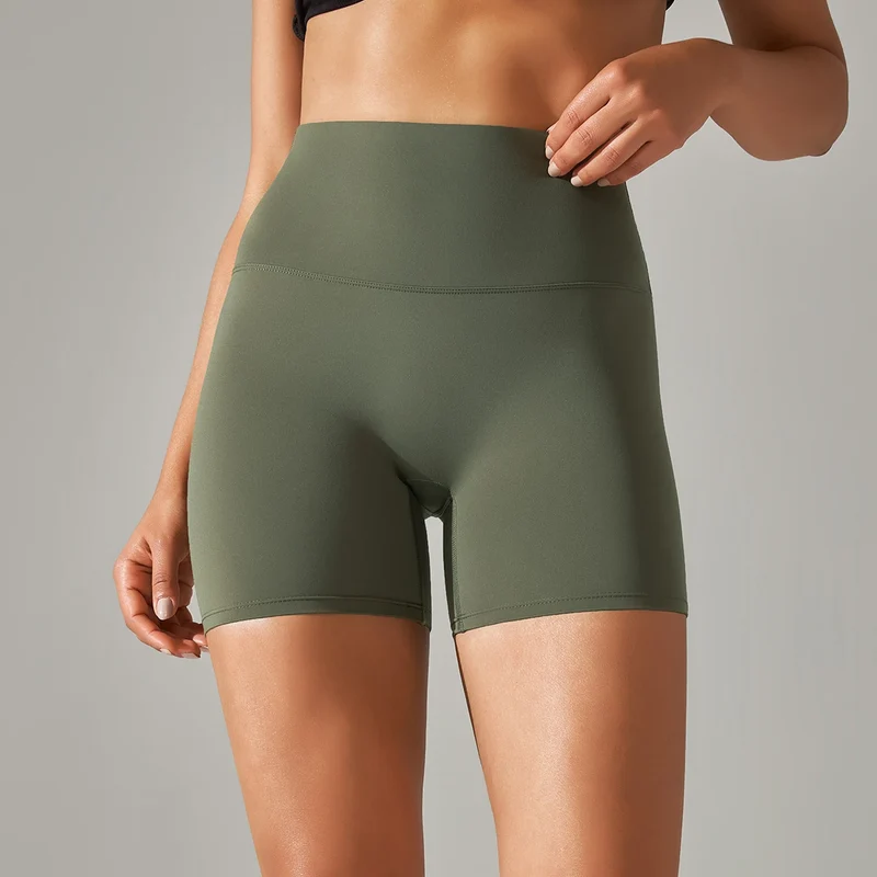 Damen Yoga Shorts hohe Taille Push-Up Damen Sport Hot Pants Fitness Gym Hotpants