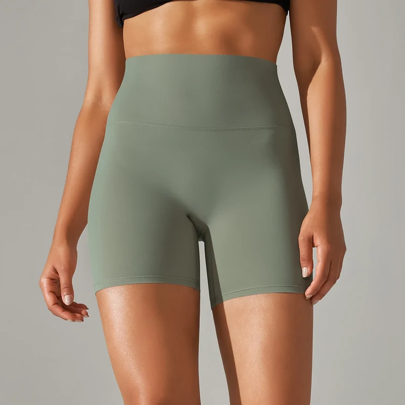 Damen Yoga Shorts hohe Taille Push-Up Damen Sport Hot Pants Fitness Gym Hotpants