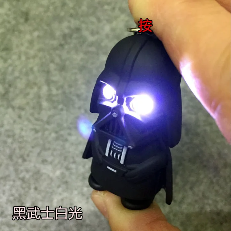 Schlüsselanhänger mit LED-Beleuchtung PVC Figur Spielzeug Schlüsselring Geschenk