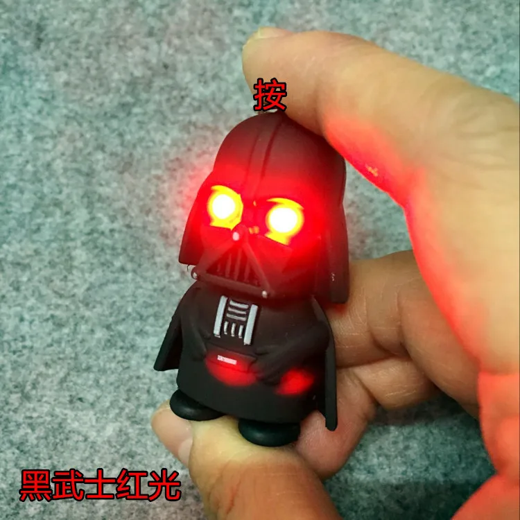 Schlüsselanhänger mit LED-Beleuchtung PVC Figur Spielzeug Schlüsselring Geschenk