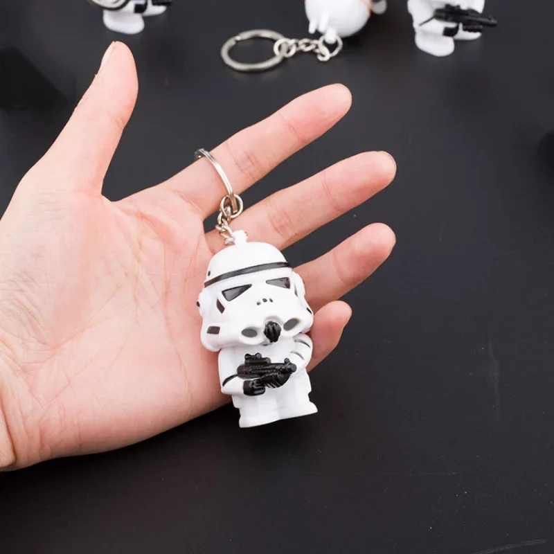Schlüsselanhänger mit LED-Beleuchtung PVC Figur Spielzeug Schlüsselring Geschenk