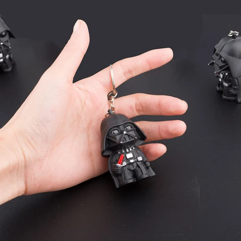 Schlüsselanhänger mit LED-Beleuchtung PVC Figur Spielzeug Schlüsselring Geschenk