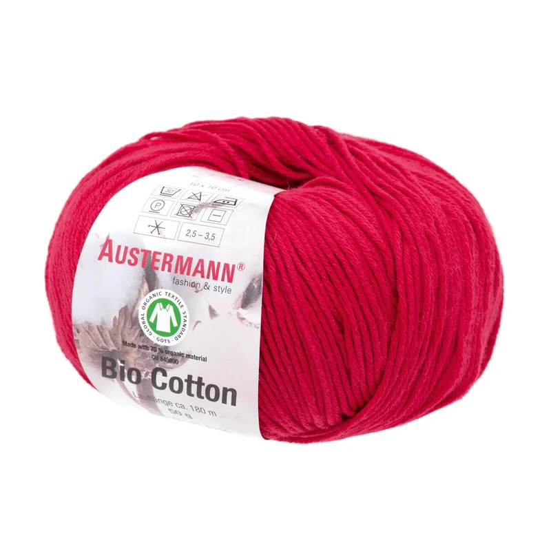 Gots Bio Cotton Uni | 180 M - 50 G | 03 - Rot