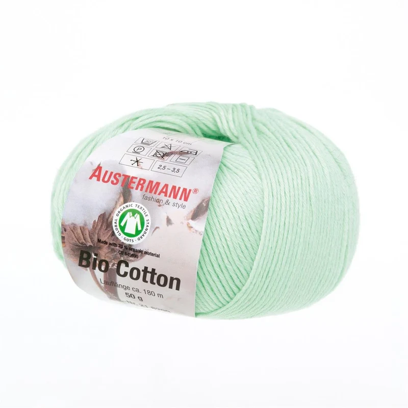 Gots Bio Cotton Uni | 180 M - 50 G | 08 - Mint