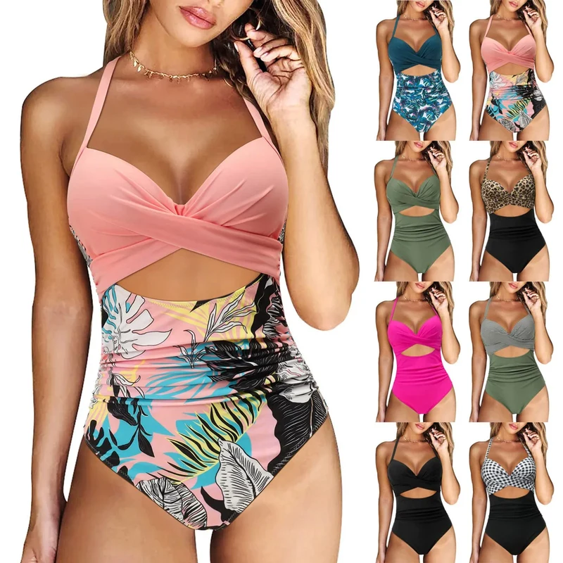 Frauen Bademode Böhmisch Bikini Set Sexy Push Up Badeanzug Damen Tanga
