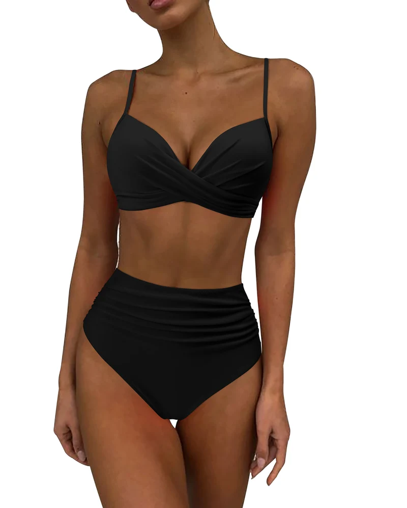 Frauen Bademode Böhmisch Bikini Set Sexy Push Up Badeanzug Damen Tanga Swimsuit