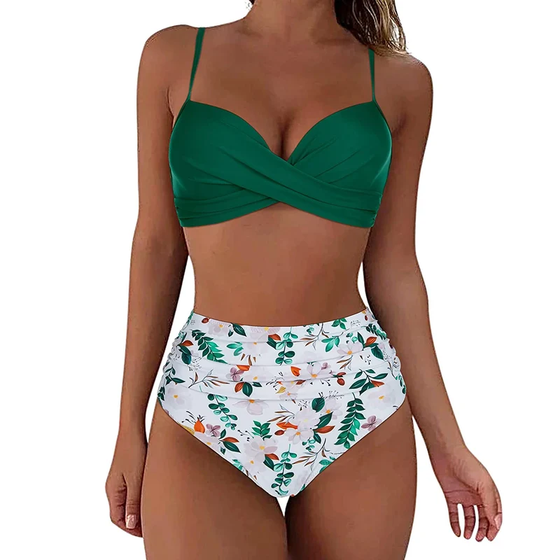 Frauen Bademode Böhmisch Bikini Set Sexy Push Up Badeanzug Damen Tanga Swimsuit