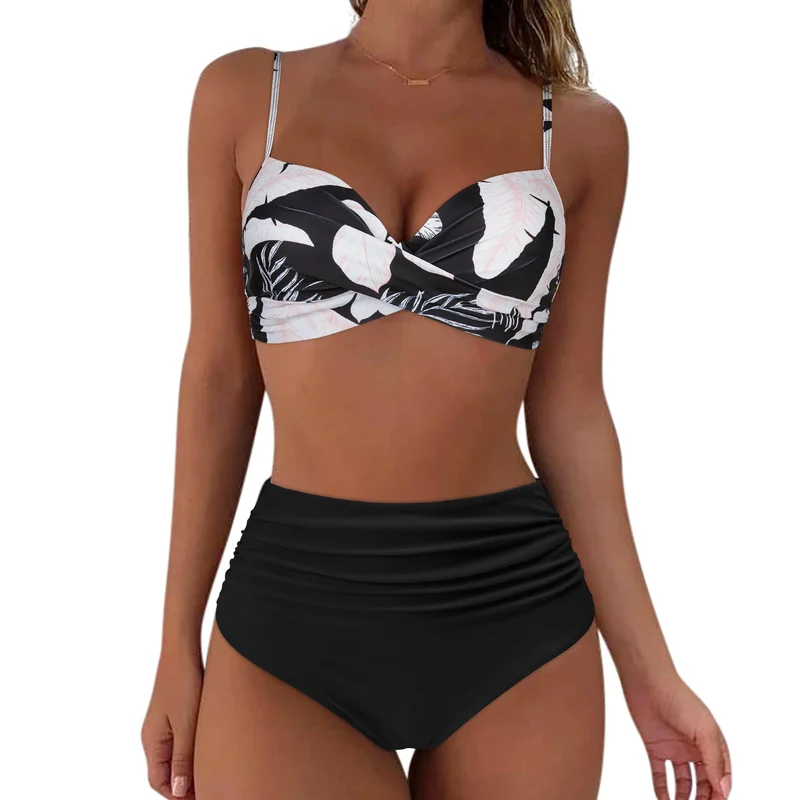 Frauen Bademode Böhmisch Bikini Set Sexy Push Up Badeanzug Damen Tanga Swimsuit