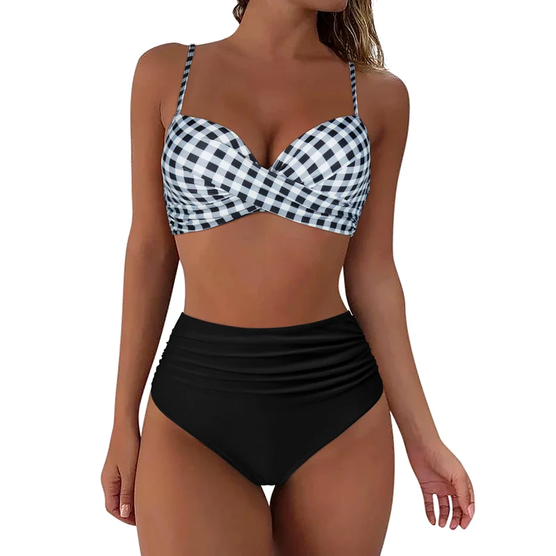 Frauen Bademode Böhmisch Bikini Set Sexy Push Up Badeanzug Damen Tanga Swimsuit
