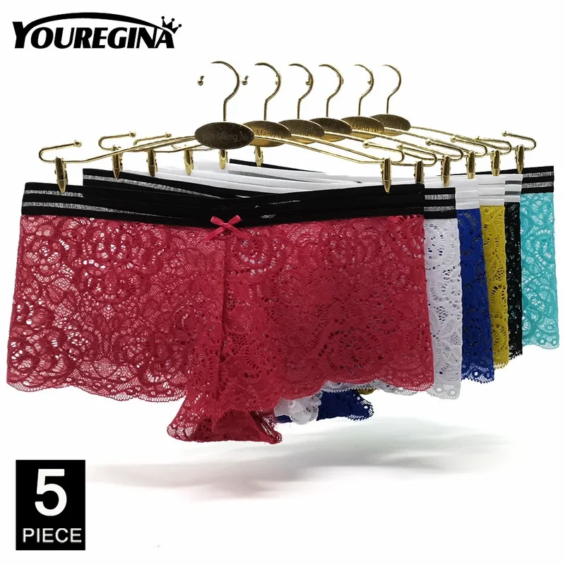 5Stk Frauen Spitze Tanga String Höschen Sexy Schlüpfer Slip Dessous Unterwäsche