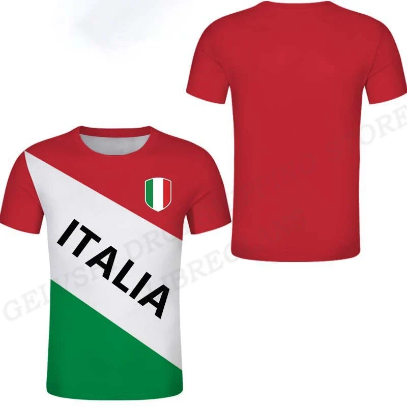 Herren Fashion Italy Vintage 3D T-Shirt Rundhals Unisex Sommer Streetwear Italia