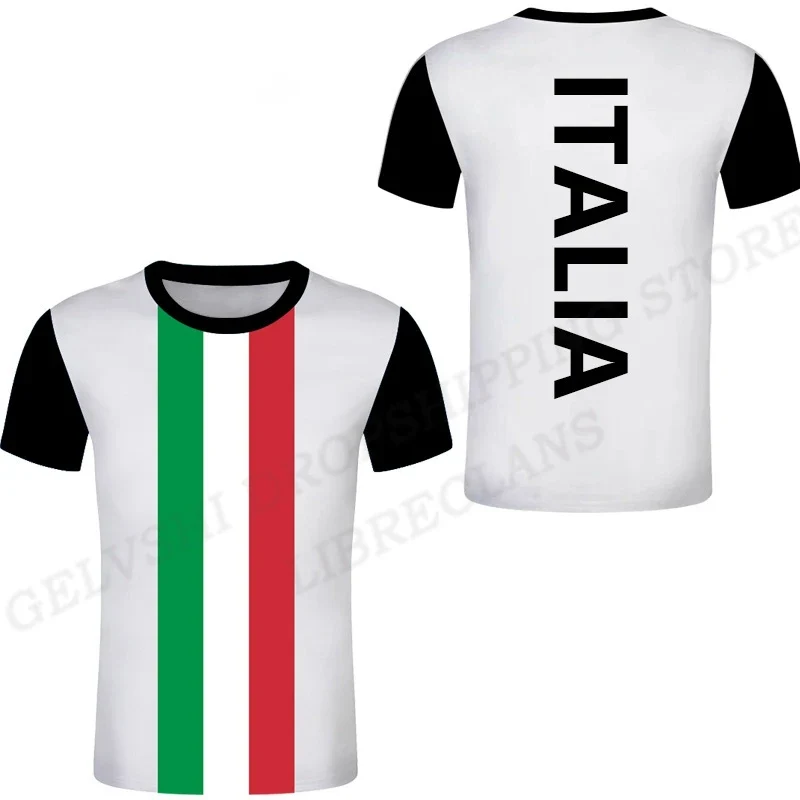 Herren Fashion Italy Vintage 3D T-Shirt Rundhals Unisex Sommer Streetwear Italia