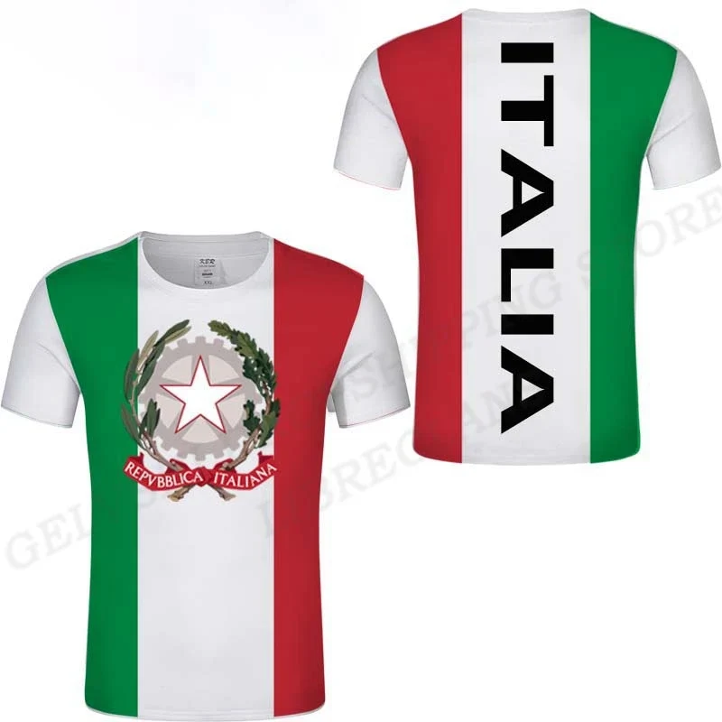 Herren Fashion Italy Vintage 3D T-Shirt Rundhals Unisex Sommer Streetwear Italia
