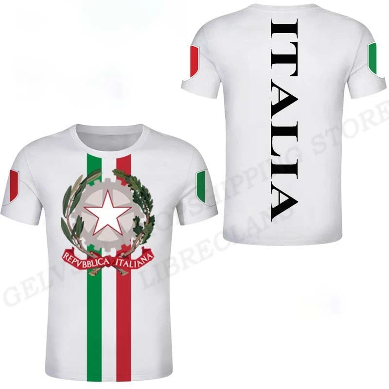 Herren Fashion Italy Vintage 3D T-Shirt Rundhals Unisex Sommer Streetwear Italia