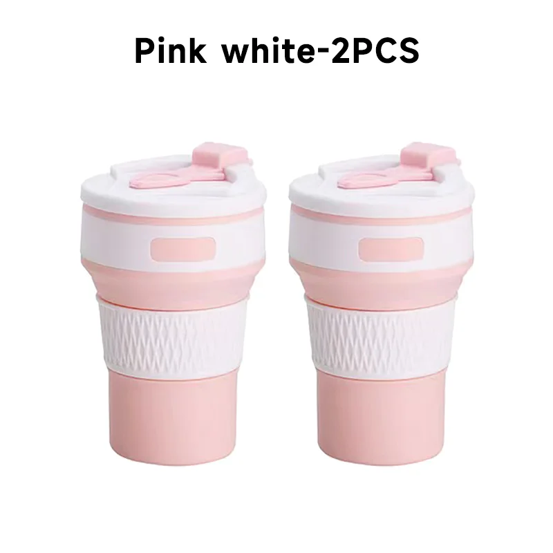 Silikon Trink Becher klappbar faltbar Reise Camping Wandern Outdoor Mug 350ML