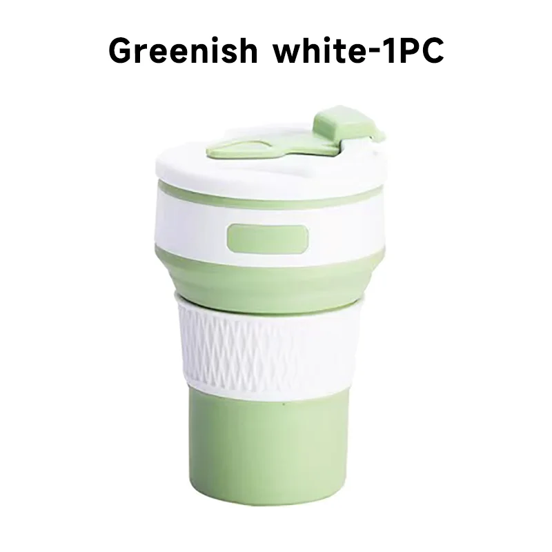 Silikon Trink Becher klappbar faltbar Reise Camping Wandern Outdoor Mug 350ML