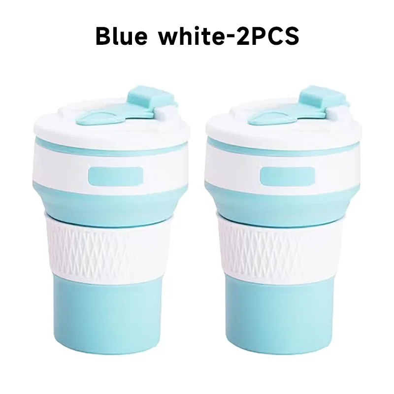 Silikon Trink Becher klappbar faltbar Reise Camping Wandern Outdoor Mug 350ML
