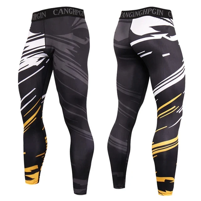 Herren Leggings Sporthose Jogginghose Trainingshose Lauf Hose Kompressionshose