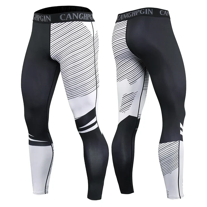 Herren Leggings Sporthose Jogginghose Trainingshose Lauf Hose Kompressionshose