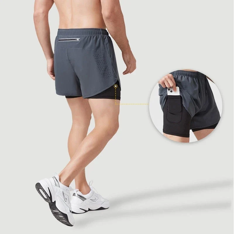 Shorts Kurze Sporthose Kurzhose Jogging Unifarben Herren Trainingshose m Tasche