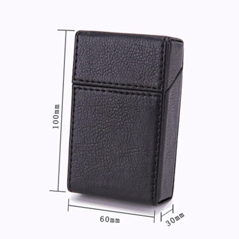 Zigarettenetui Etui 20 Zigaretten Dose Metall Box Mini Kunst Leder Gadgets