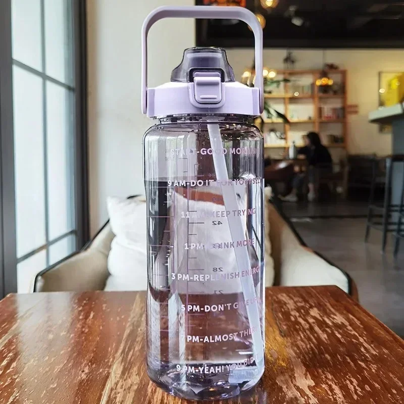 2L Trinkflasche Sportflasche Tritan Wasserflasche Getränkeflasche BPA-frei