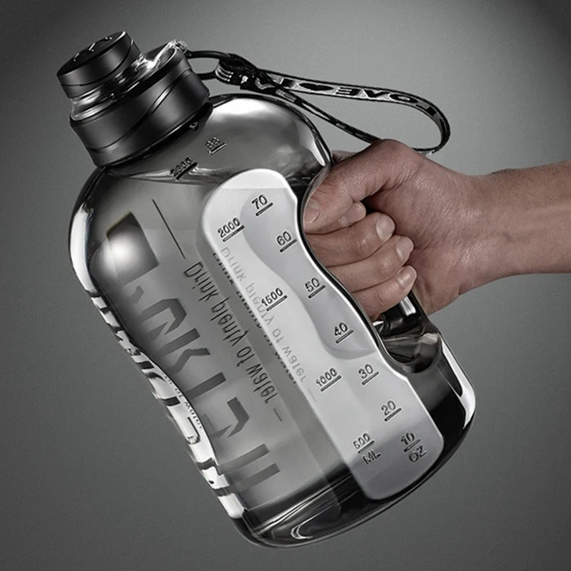 2,7/1,7L Trinkflasche Sportflasche Tritan Wasserflasche Getränkeflasche BPA-frei