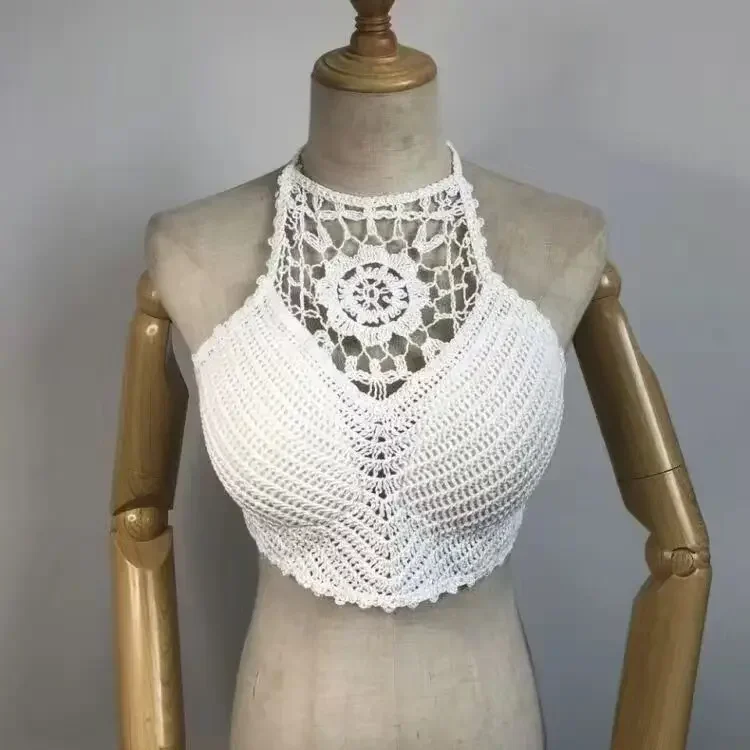 Damen Sexy Spitze Tank Top Retro BH Shirt Trägertop Spaghettiträger Oberteil