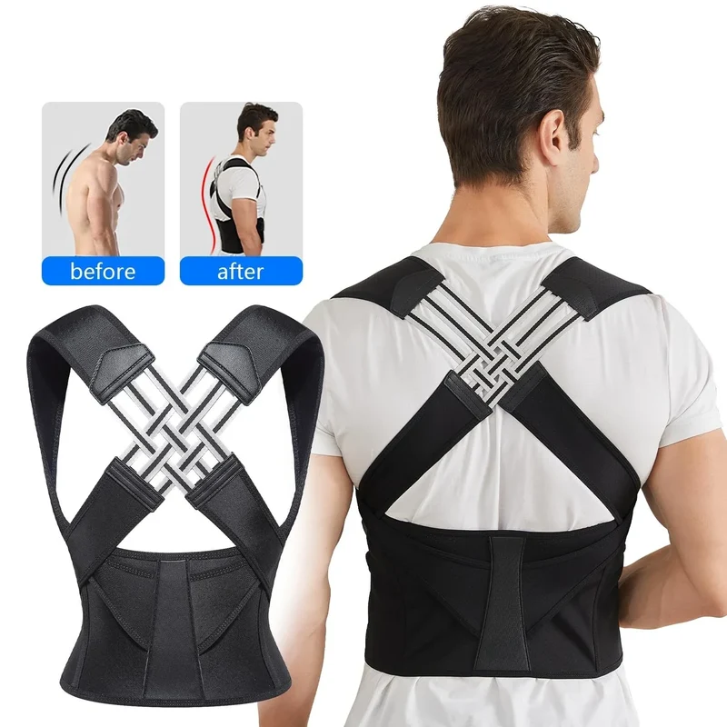 Rückenhalter Geradehalter Verstellbarer Rückenbandage Haltungskorrektur Stabilisator