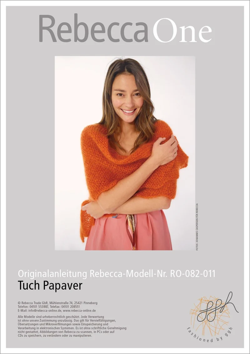 Anleitung - Tuch Papaver