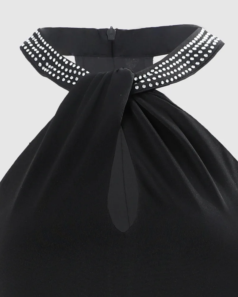 Damen Trägerlos Party Kleid Rock Rückenfrei Cocktailkleid Abendkleid Partykleid