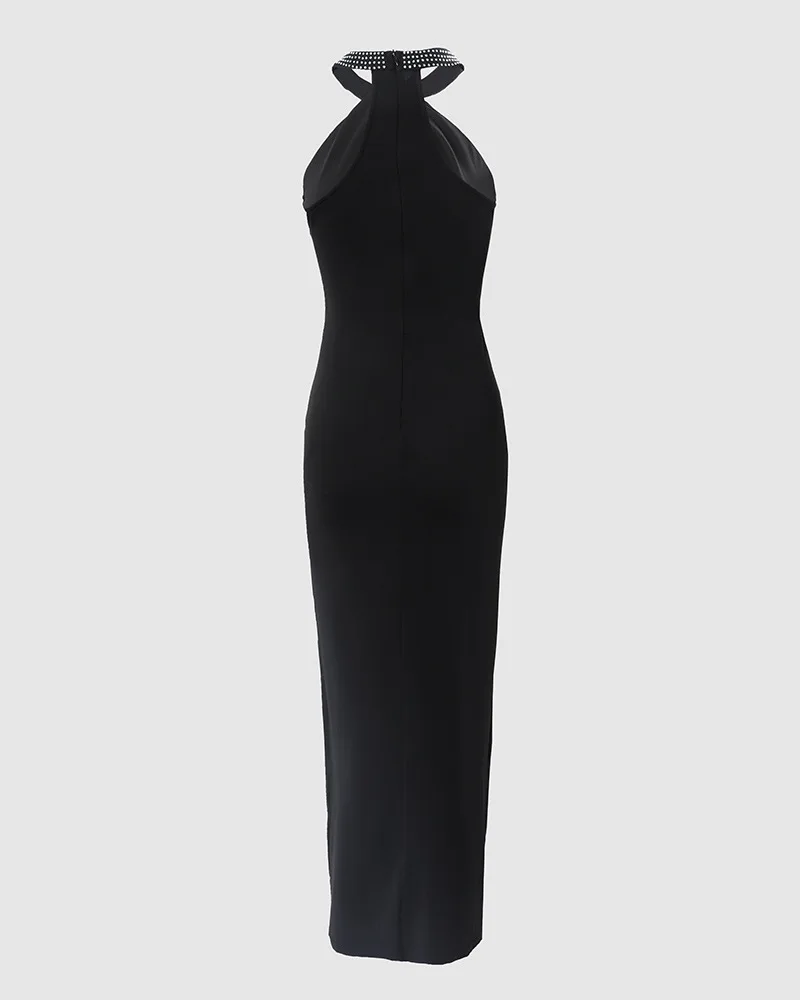 Damen Trägerlos Party Kleid Rock Rückenfrei Cocktailkleid Abendkleid Partykleid