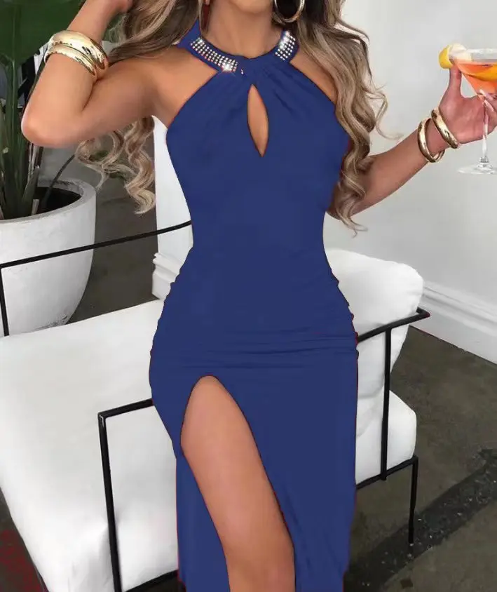 Damen Trägerlos Party Kleid Rock Rückenfrei Cocktailkleid Abendkleid Partykleid
