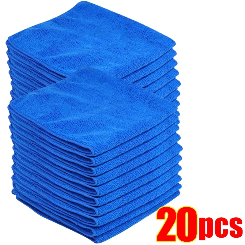 Mikrofasertücher 20 Stück Lappen Reinigungstücher Putztücher Poliertuch 30x30 cm