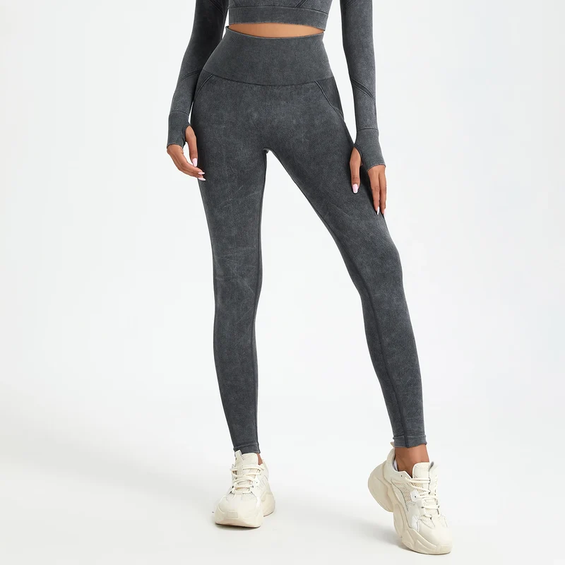 Yoga Leggings Push Up Hohe Taille Sexy Damen Sport Hose Fitness Gym Stretch