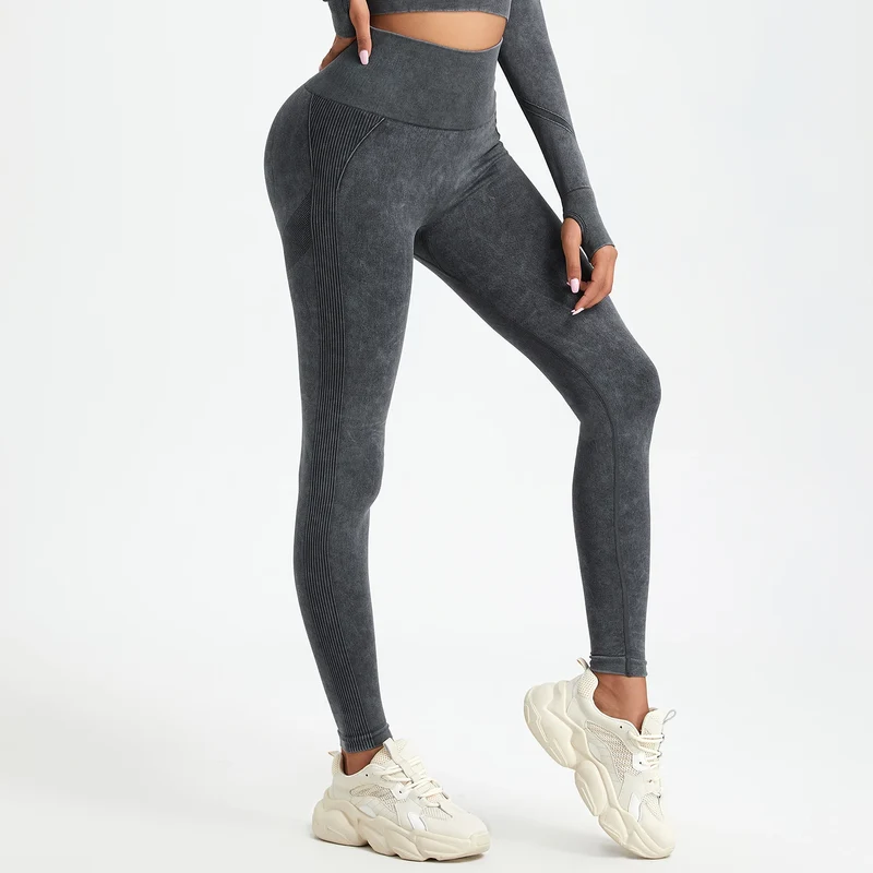 Yoga Leggings Push Up Hohe Taille Sexy Damen Sport Hose Fitness Gym Stretch