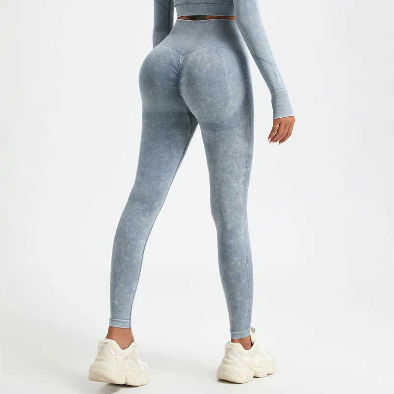 Yoga Leggings Push Up Hohe Taille Sexy Damen Sport Hose Fitness Gym Stretch