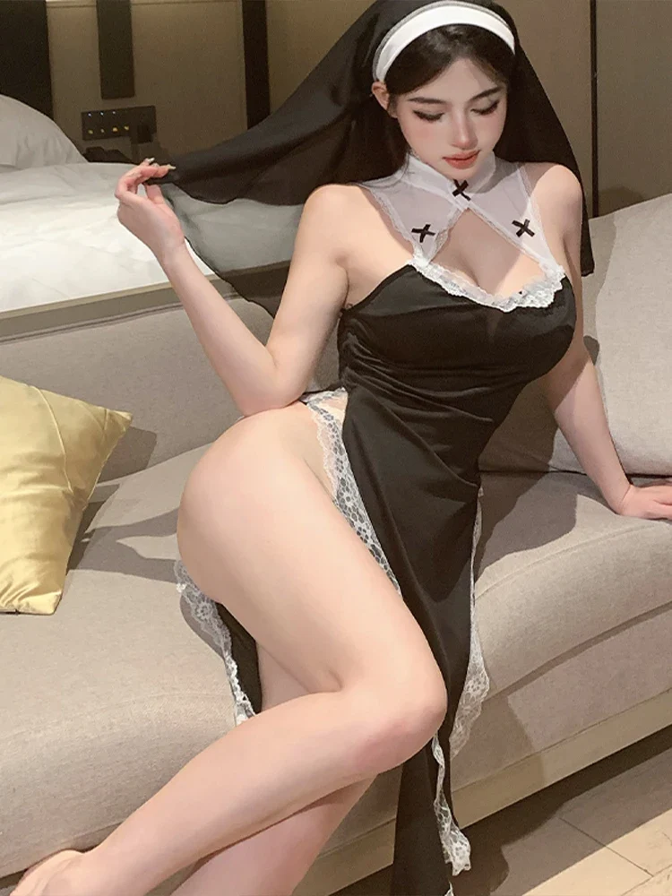 Damen Sexy Latex Dessous Bodysuit Babydoll Reizwäsche Body Fetish Unterwäsche