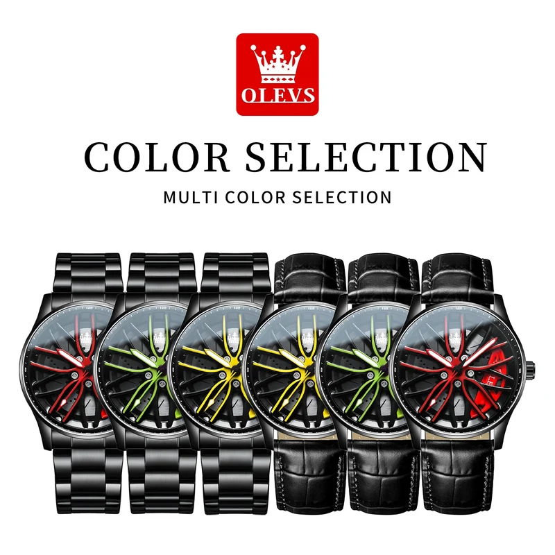 Herren Armbanduhr Edelstahl Felge Fashion Sport Quarz Uhr Chronograph Business